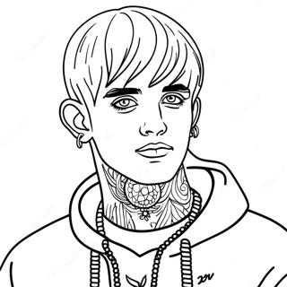 Lil Peep Páginas Para Colorear