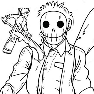 Pagina Para Colorear De Chainsaw Man 1181-944