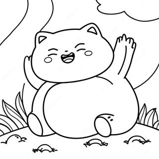 Pagina Para Colorear De Snorlax Durmiendo 11907-9747