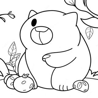 Pagina Para Colorear De Snorlax Comiendo Bayas 11908-9749