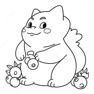 Pagina Para Colorear De Snorlax Comiendo Bayas 11908-9751