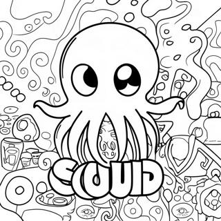 Pagina Para Colorear Del Logo De Squid Game 11917-9756