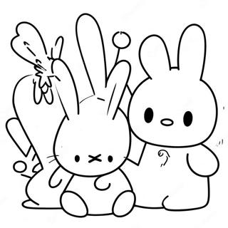 Pagina Para Colorear De Miffy Con Amigos 11928-9766