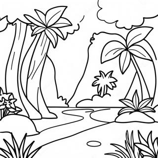 Pagina Para Colorear De La Selva Tropical 12078-9887