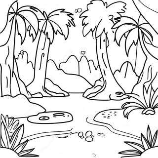 Pagina Para Colorear De La Selva Tropical 12078-9888