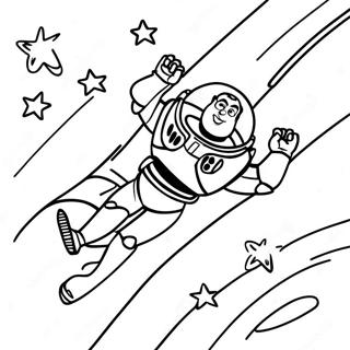 Pagina Para Colorear De Buzz Lightyear En El Espacio 1222-978