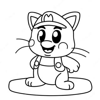 Pagina Para Colorear De Cat Mario Aventurero 12258-10207