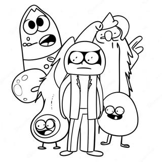 Pagina Para Colorear De Regular Show 12277-10042