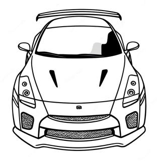 Pagina Para Colorear De Coche Deportivo Gtr 12287-10227