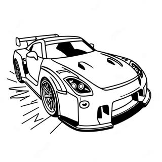 Pagina Para Colorear De Accion De Carreras Gtr 12288-10054