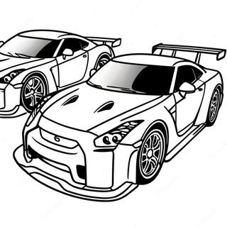 Pagina Para Colorear De Accion De Carreras Gtr 12288-10056