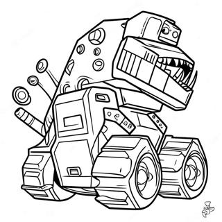 Dinotrux Páginas Para Colorear