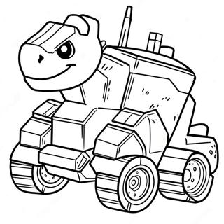 Pagina Para Colorear De Dinotrux 12297-10059