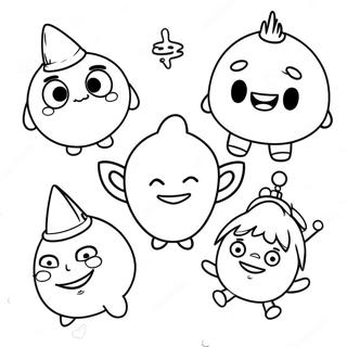 Pagina Para Colorear De Personajes Divertidos De Oddbods 12328-10088