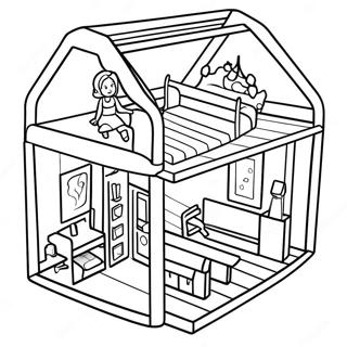 Pagina Para Colorear De La Casa De Munecas De Toca Boca 12337-10266