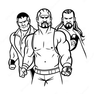 Pagina Para Colorear De Superestrellas De Wwe En Accion 12388-10309