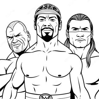 Pagina Para Colorear De Superestrellas De Wwe En Accion 12388-10311