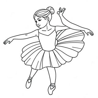 Pagina Para Colorear De Bailarina Realista 12567-10458