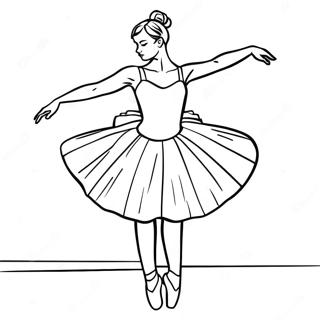 Pagina Para Colorear De Bailarina Realista 12567-10459