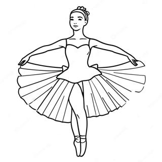 Pagina Para Colorear De Bailarina Realista 12567-10460