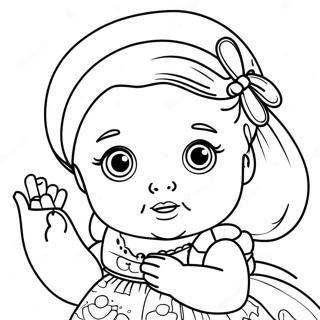 Pagina Para Colorear De Muneca Bebe 12577-10465