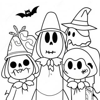 Pagina Para Colorear De Personajes Espeluznantes De Halloweentown 12608-10494