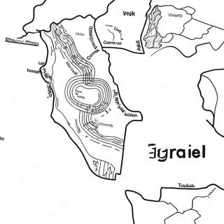 Pagina Para Colorear Del Mapa De Israel 12617-10498