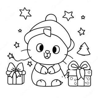 Pagina Para Colorear De Navidad De Sanrio 12627-10507