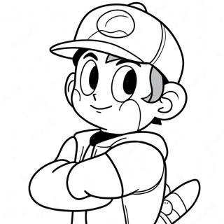 Pagina Para Colorear De Ash Ketchum De Pokemon 12637-10514