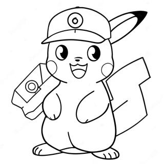 Pagina Para Colorear De Ash Con Pikachu 12638-10517