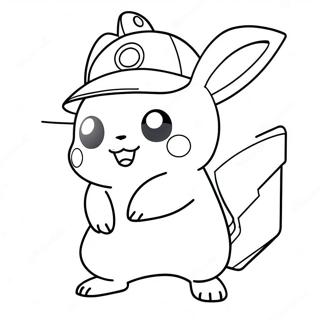 Pagina Para Colorear De Ash Con Pikachu 12638-10519