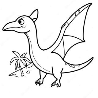 Pagina Para Colorear De Un Pterodactilo 12677-10546