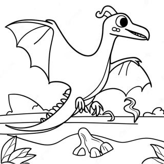 Pagina Para Colorear De Un Pterodactilo 12677-10547