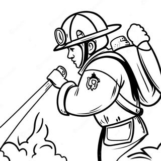 Pagina Para Colorear De Bombero En Accion 12738-10600