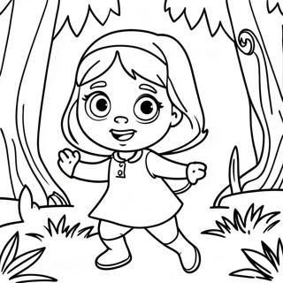 Pagina Para Colorear De Masha Aventurera En El Bosque 12758-10615