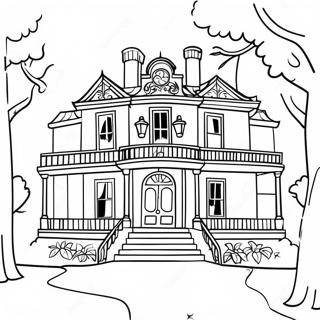 Pagina Para Colorear De La Mansion Embrujada De Disney 12767-10620