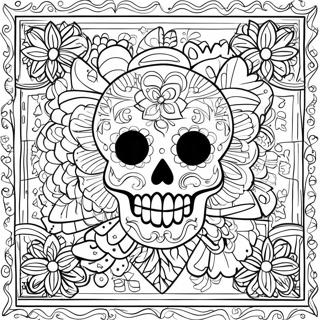 Pagina Para Colorear De Papel Picado 12867-10694