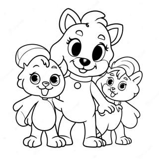 Pagina Para Colorear De La Mama De Bluey Con La Familia 12988-10795