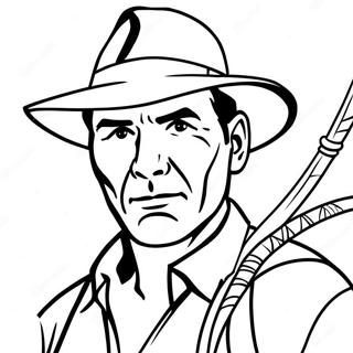 Pagina Para Colorear De Indiana Jones Con Latigo 12998-10802