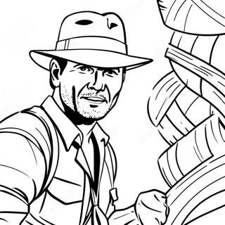 Pagina Para Colorear De Indiana Jones Con Latigo 12998-10804