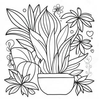 Pagina Para Colorear De Plantas Para Adultos 13027-10824