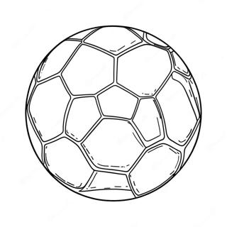 Pagina Para Colorear De Un Balon De Futbol Colorido En Accion 13078-10867