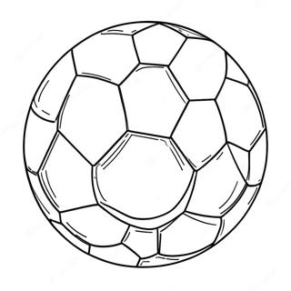 Pagina Para Colorear De Un Balon De Futbol Colorido En Accion 13078-10868