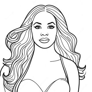 Beyonce Páginas Para Colorear