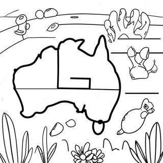 Australia Páginas Para Colorear