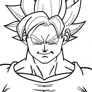 Goku Super Saiyan Páginas Para Colorear