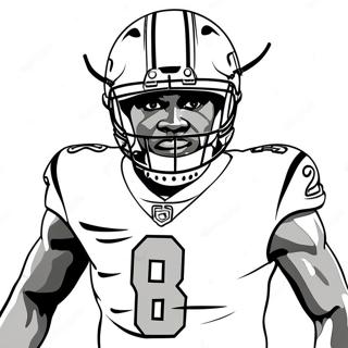 Pagina Para Colorear De Lamar Jackson 13237-10991