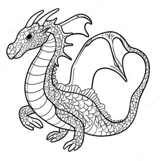 Pagina Para Colorear De Dragon Marino Colorido 13248-11001