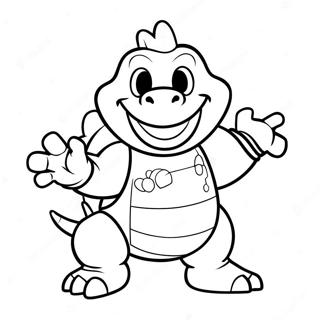 Pagina Para Colorear De Bowser Jr En Una Pose Traviesa 13268-11018