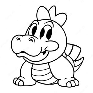 Pagina Para Colorear De Bowser Jr En Una Pose Traviesa 13268-11020